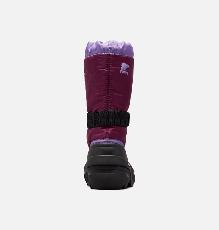 Kids Snow Boots Purple/Black - Sorel Youth Flurry™ - 145-OSFLIX